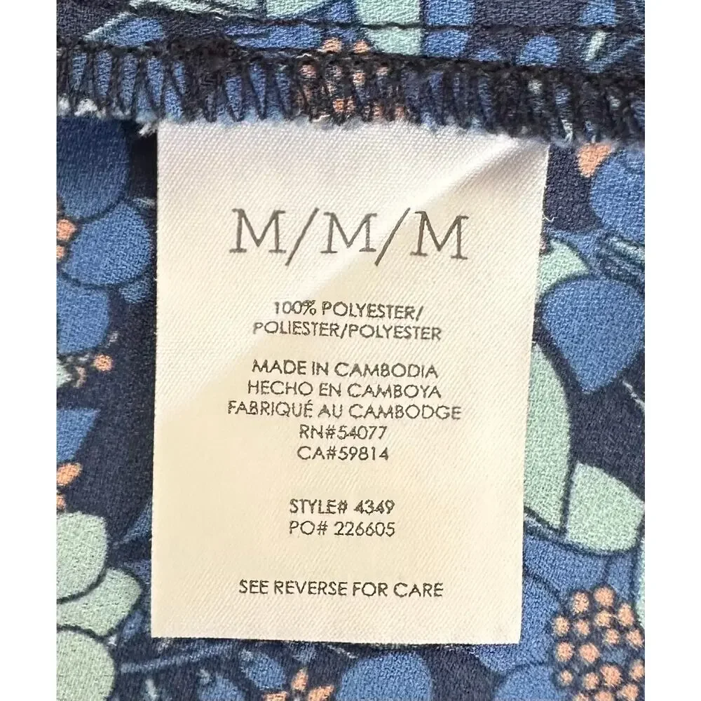 Cabi Take Two Top Blue Lagoon Floral 4349 Size M - Picture 11 of 11